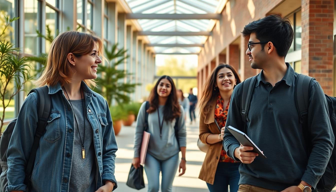 Student using a study guide to organize academic notes