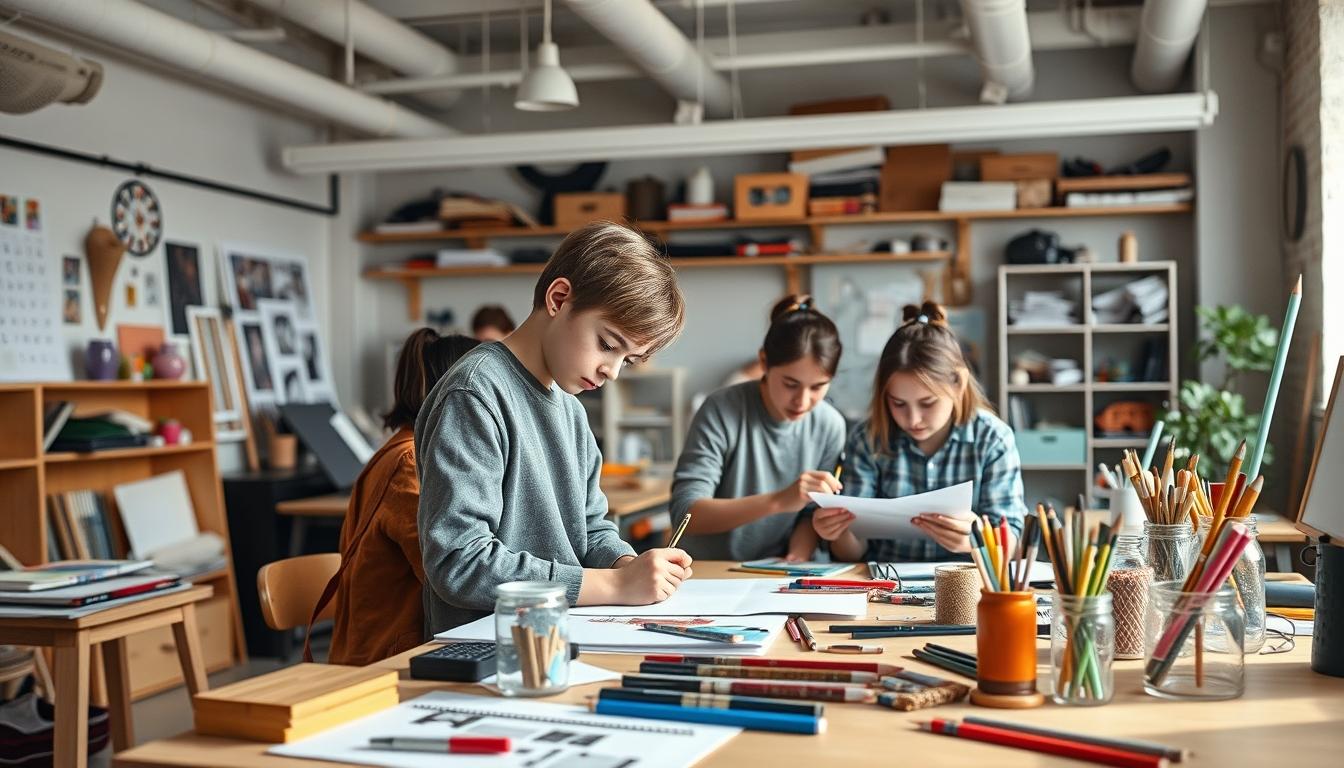 Student using online courses for flexible education